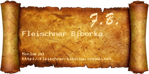Fleischner Bíborka névjegykártya